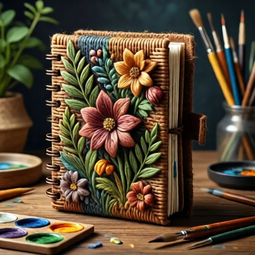 Авторская работа: уникальный блокнот от художника